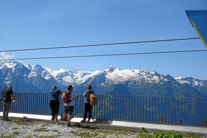 Blick zum Kitzstein Horn vom Trass express auf der schmittenhöhe