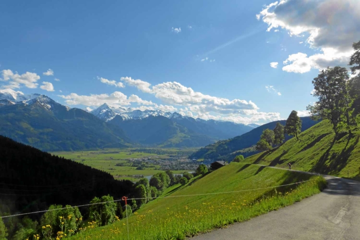 Blick von Einzianhütte Thumersbach Richtung Kaprun