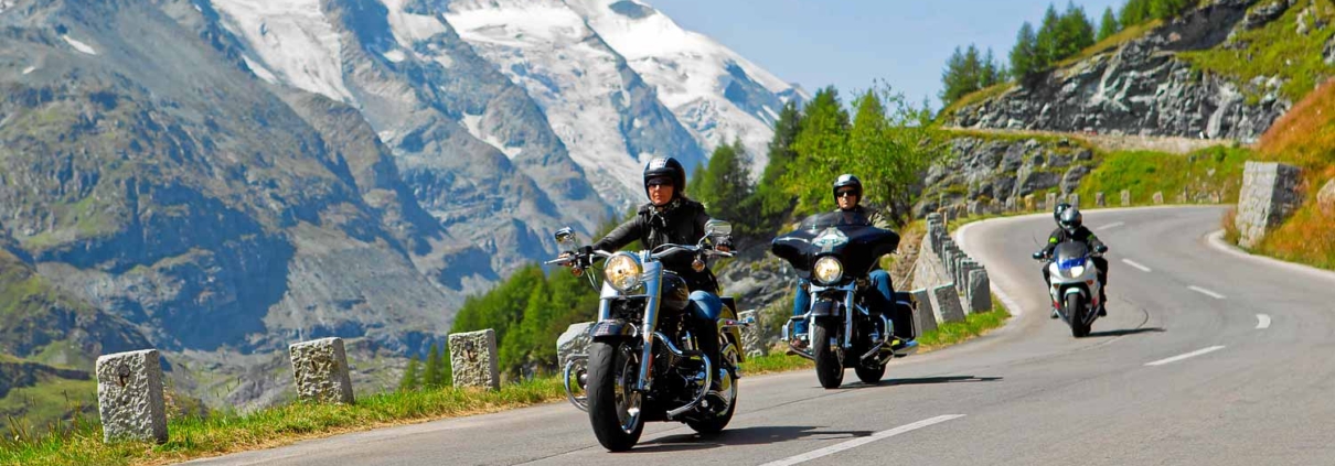 Motorradfahren auf der Großglocknerstraße