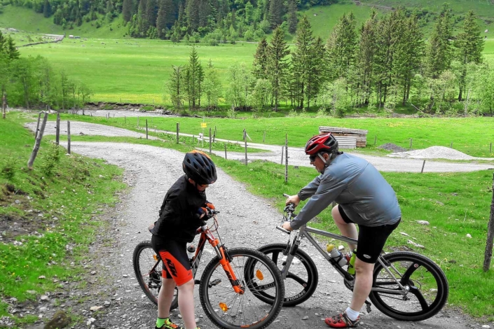 Biken im Käfertal Richtung Trauneralm