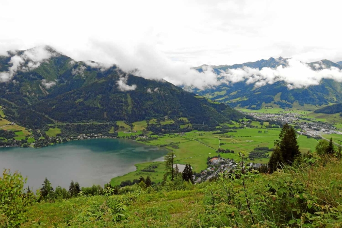 Blick vom Speichersee Mittelstation Richtung Bruck a. d. Glocknerstraße